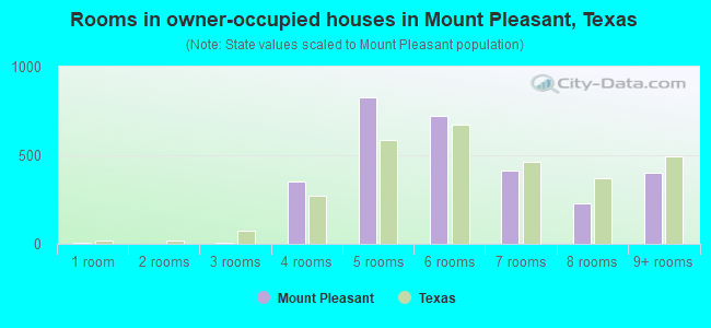 Rooms in owner-occupied houses in Mount Pleasant, Texas
