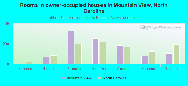 Rooms in owner-occupied houses in Mountain View, North Carolina