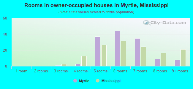 Rooms in owner-occupied houses in Myrtle, Mississippi