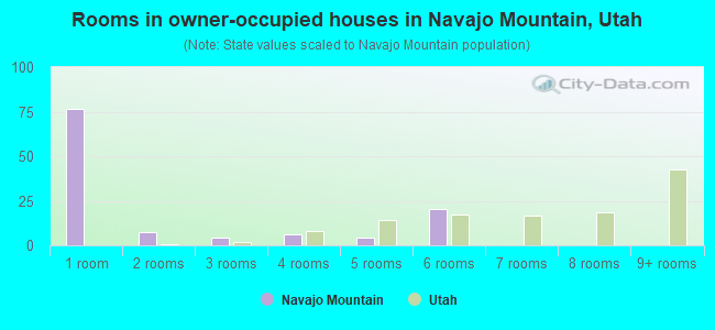 Rooms in owner-occupied houses in Navajo Mountain, Utah