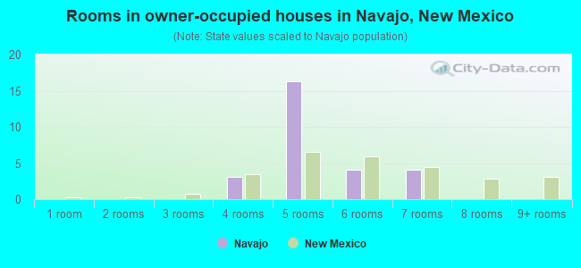 Rooms in owner-occupied houses in Navajo, New Mexico