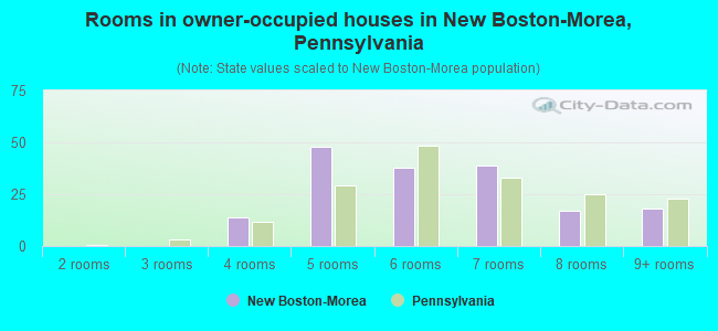 Rooms in owner-occupied houses in New Boston-Morea, Pennsylvania