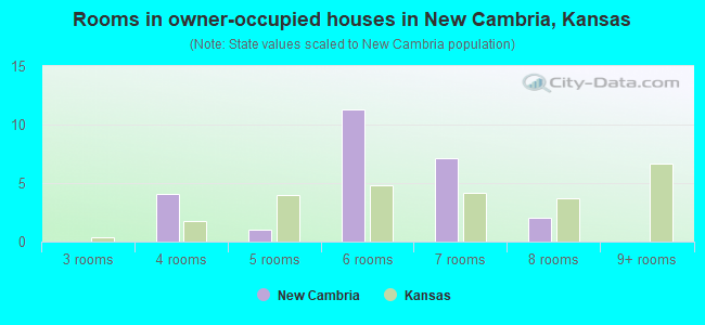Rooms in owner-occupied houses in New Cambria, Kansas