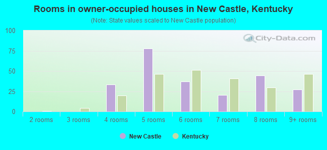 Rooms in owner-occupied houses in New Castle, Kentucky