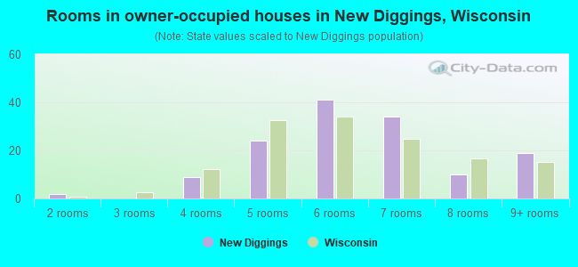 Rooms in owner-occupied houses in New Diggings, Wisconsin