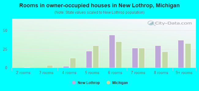 Rooms in owner-occupied houses in New Lothrop, Michigan