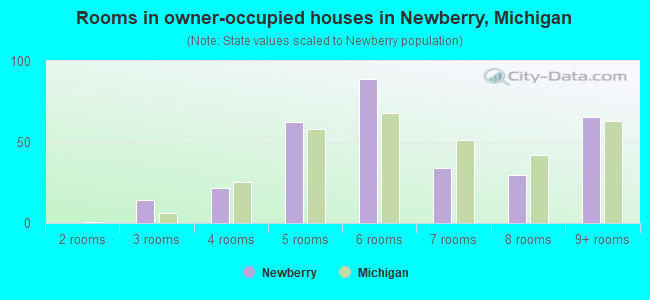 Rooms in owner-occupied houses in Newberry, Michigan