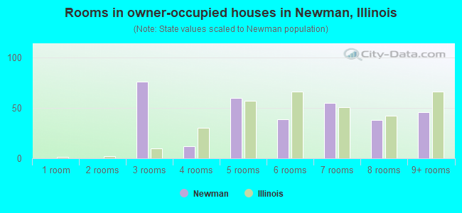Rooms in owner-occupied houses in Newman, Illinois