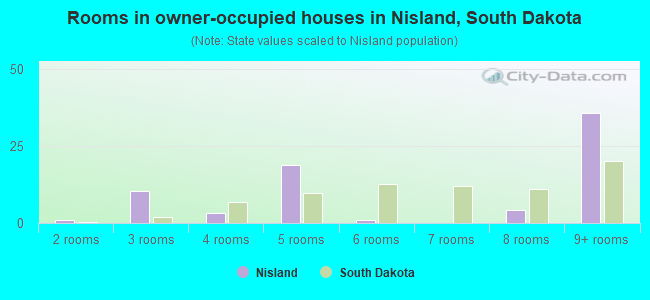 Rooms in owner-occupied houses in Nisland, South Dakota
