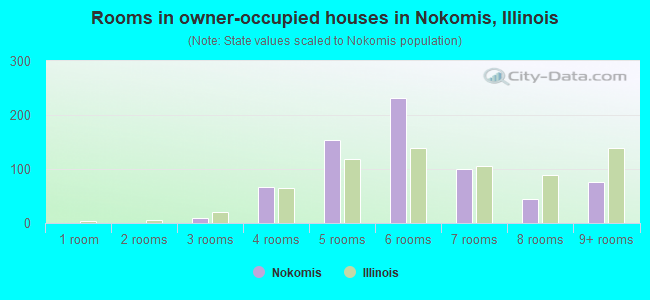 Rooms in owner-occupied houses in Nokomis, Illinois