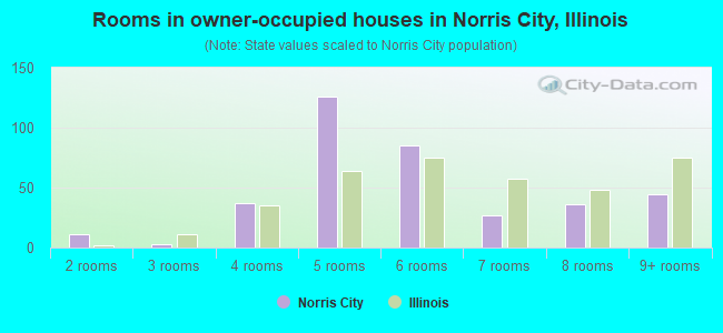 Rooms in owner-occupied houses in Norris City, Illinois