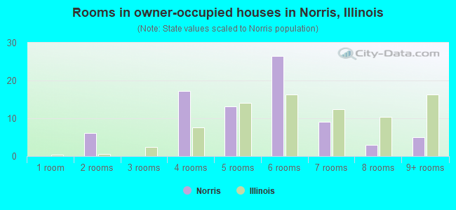 Rooms in owner-occupied houses in Norris, Illinois