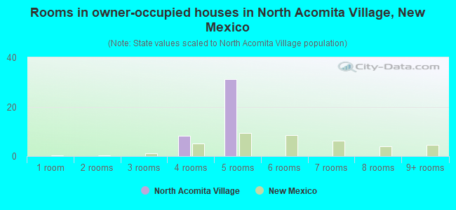 Rooms in owner-occupied houses in North Acomita Village, New Mexico