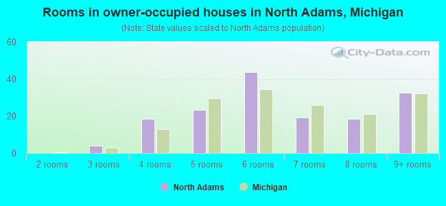 Rooms in owner-occupied houses in North Adams, Michigan