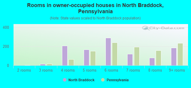 Rooms in owner-occupied houses in North Braddock, Pennsylvania