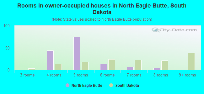 Rooms in owner-occupied houses in North Eagle Butte, South Dakota