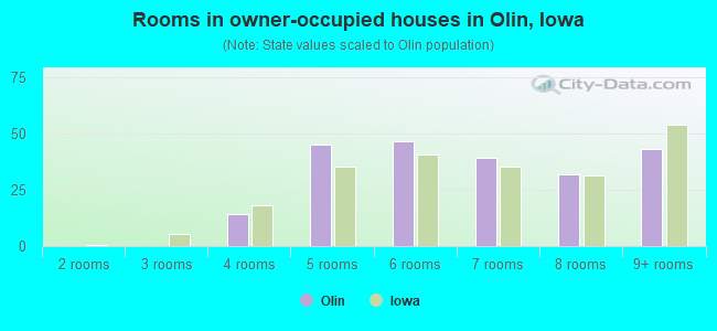 Rooms in owner-occupied houses in Olin, Iowa