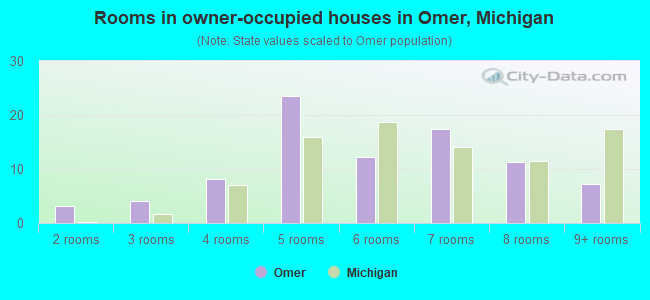 Rooms in owner-occupied houses in Omer, Michigan