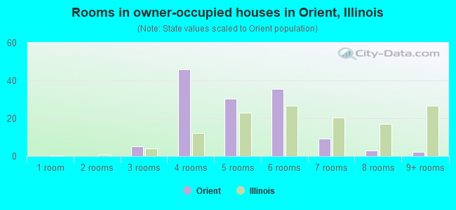 Rooms in owner-occupied houses in Orient, Illinois