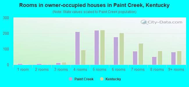 Rooms in owner-occupied houses in Paint Creek, Kentucky