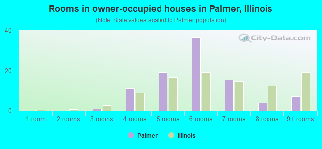 Rooms in owner-occupied houses in Palmer, Illinois