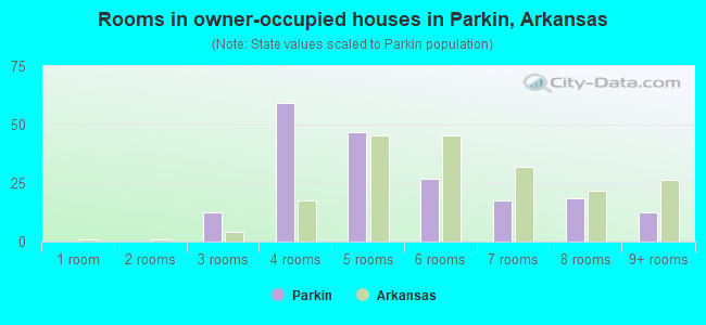 Rooms in owner-occupied houses in Parkin, Arkansas