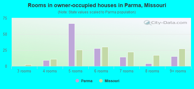 Rooms in owner-occupied houses in Parma, Missouri