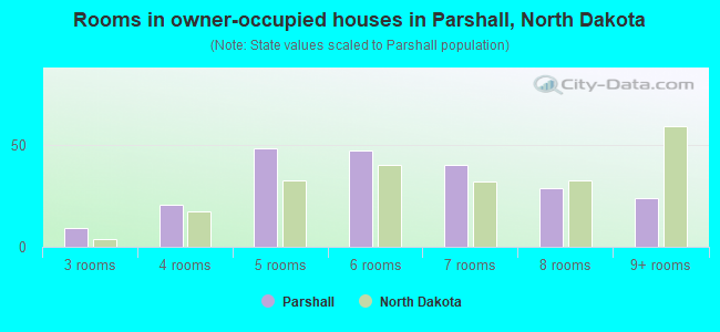 Rooms in owner-occupied houses in Parshall, North Dakota