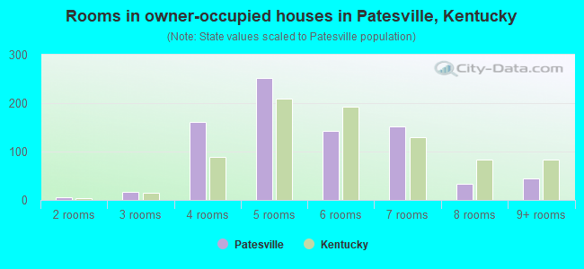 Rooms in owner-occupied houses in Patesville, Kentucky