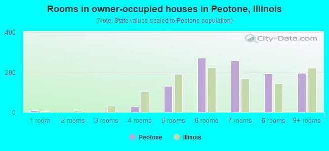 Rooms in owner-occupied houses in Peotone, Illinois