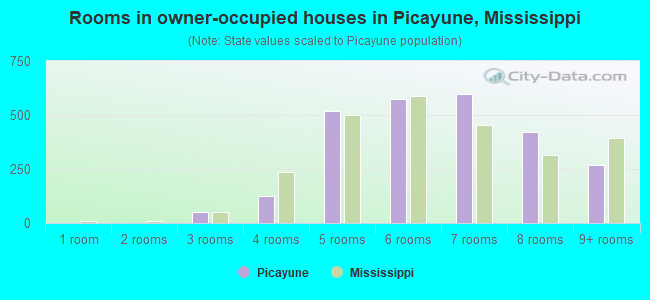 Rooms in owner-occupied houses in Picayune, Mississippi