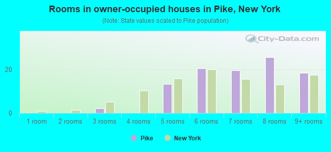 Rooms in owner-occupied houses in Pike, New York
