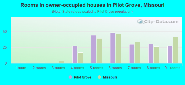 Rooms in owner-occupied houses in Pilot Grove, Missouri