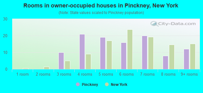 Rooms in owner-occupied houses in Pinckney, New York