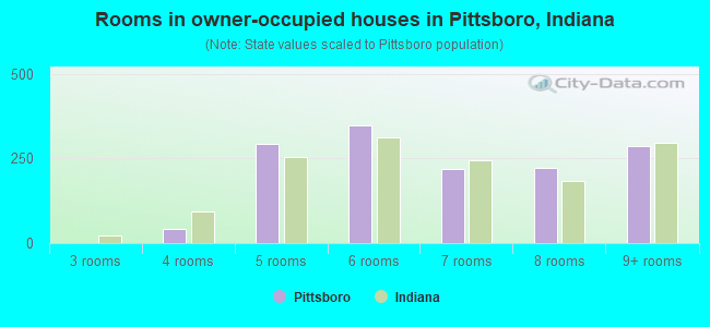 Rooms in owner-occupied houses in Pittsboro, Indiana