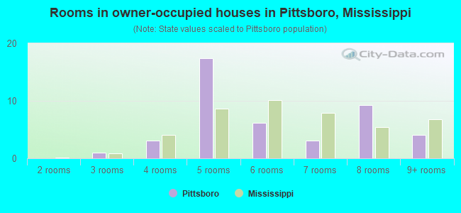 Rooms in owner-occupied houses in Pittsboro, Mississippi