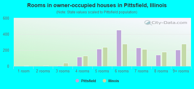 Rooms in owner-occupied houses in Pittsfield, Illinois