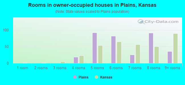 Rooms in owner-occupied houses in Plains, Kansas