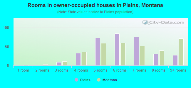 Rooms in owner-occupied houses in Plains, Montana