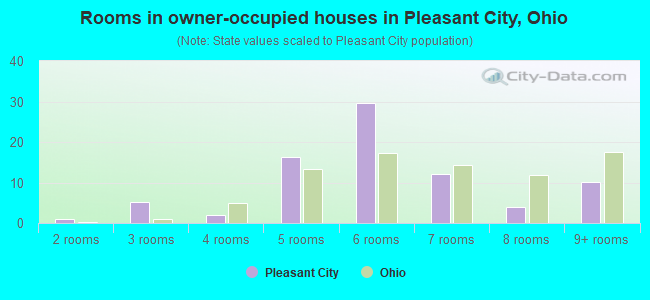 Rooms in owner-occupied houses in Pleasant City, Ohio