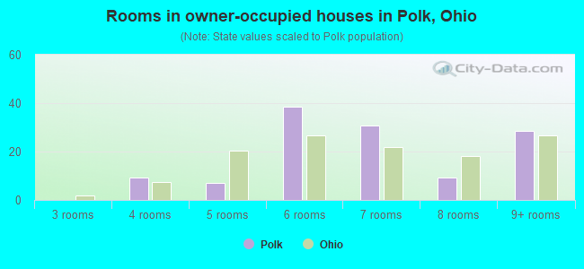 Rooms in owner-occupied houses in Polk, Ohio