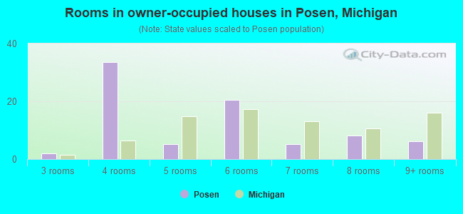 Rooms in owner-occupied houses in Posen, Michigan