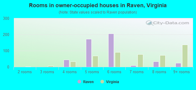 Rooms in owner-occupied houses in Raven, Virginia