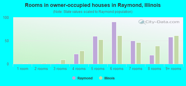 Rooms in owner-occupied houses in Raymond, Illinois