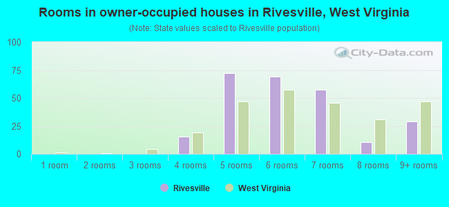 Rooms in owner-occupied houses in Rivesville, West Virginia