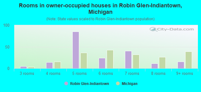 Rooms in owner-occupied houses in Robin Glen-Indiantown, Michigan