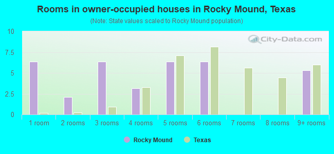 Rooms in owner-occupied houses in Rocky Mound, Texas