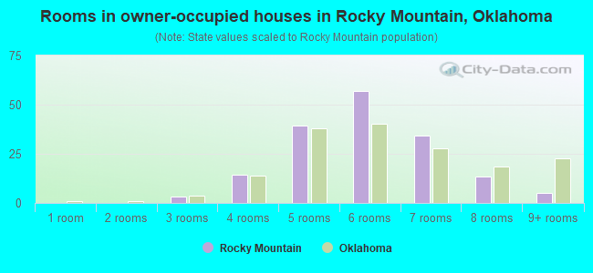 Rooms in owner-occupied houses in Rocky Mountain, Oklahoma