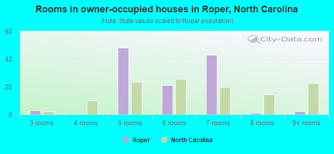Rooms in owner-occupied houses in Roper, North Carolina