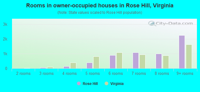Rooms in owner-occupied houses in Rose Hill, Virginia
